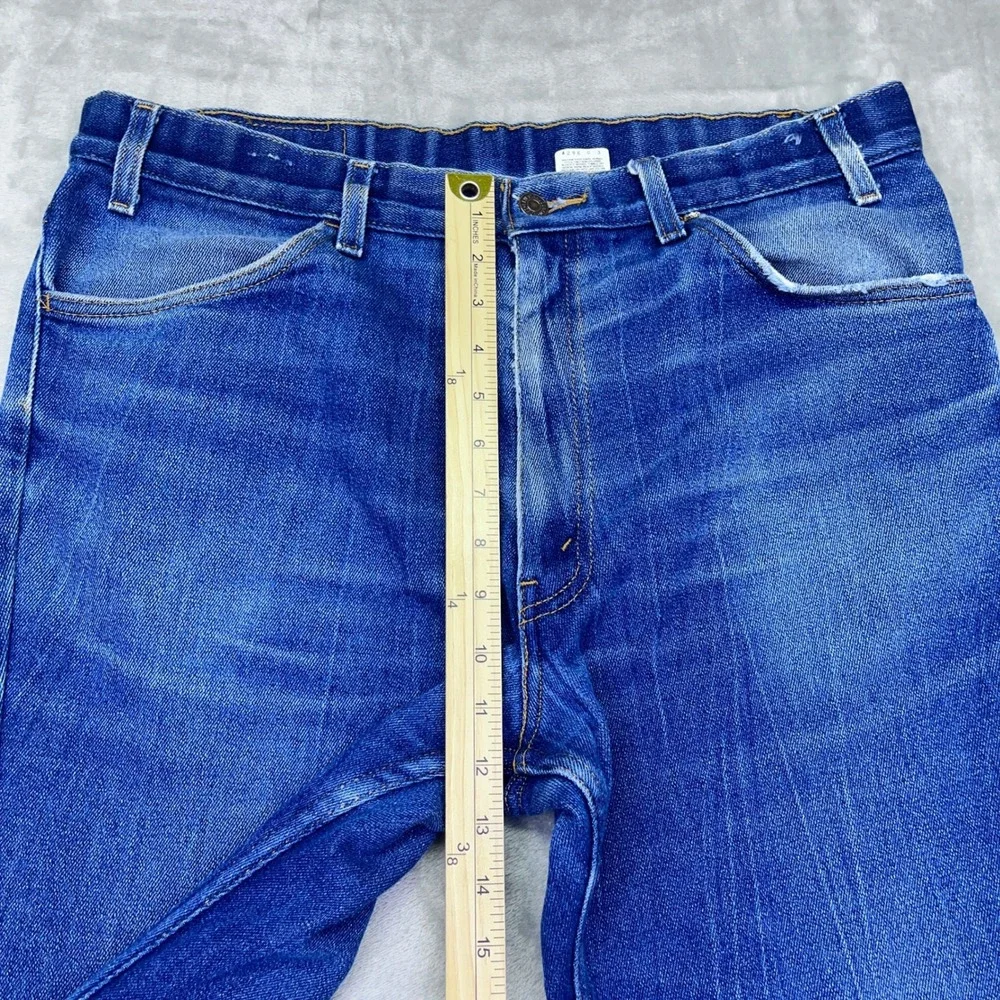 VTG Levi's 852 Orange Tab Blue Denim Jeans Mens Sz 38‎ Fits 36